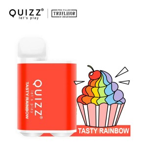 Quizz Vape μιας χρήσης QD61 2% nic 800 puff Tasty Rainbow
