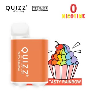 Quizz Vape μιας χρήσης QD61 2ml 0mg 800 puff Tasty Rainbow