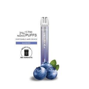 Saltica Crystal vape μιας χρήσης Blueberry 700 puffs 2ml 2%nic