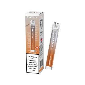 Saltica Crystal vape μιας χρήσης Honey Melon 700 puffs 2ml 2%nic