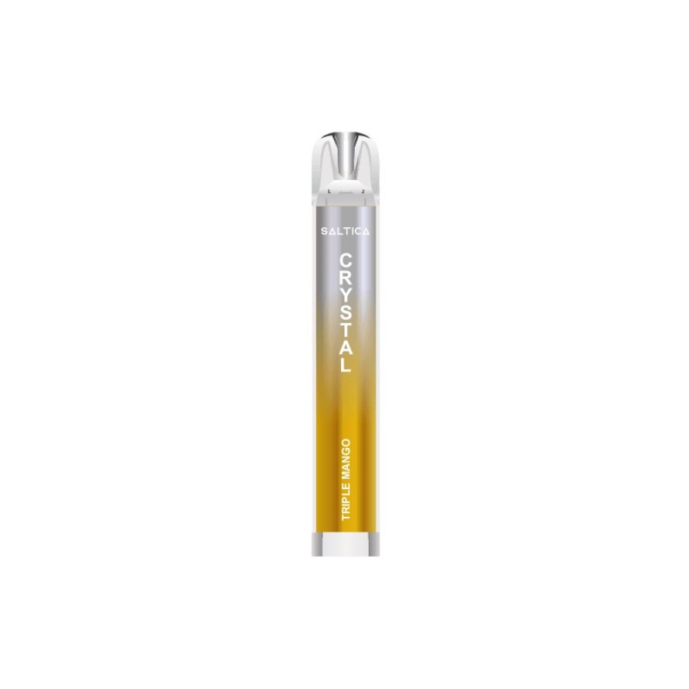 Saltica Crystal vape μιας χρήσης Triple Mango 700 puffs 2ml 2%nic Saltica Crystal vape μιας χρήσης Triple Mango 700 puffs 2ml 2%nic