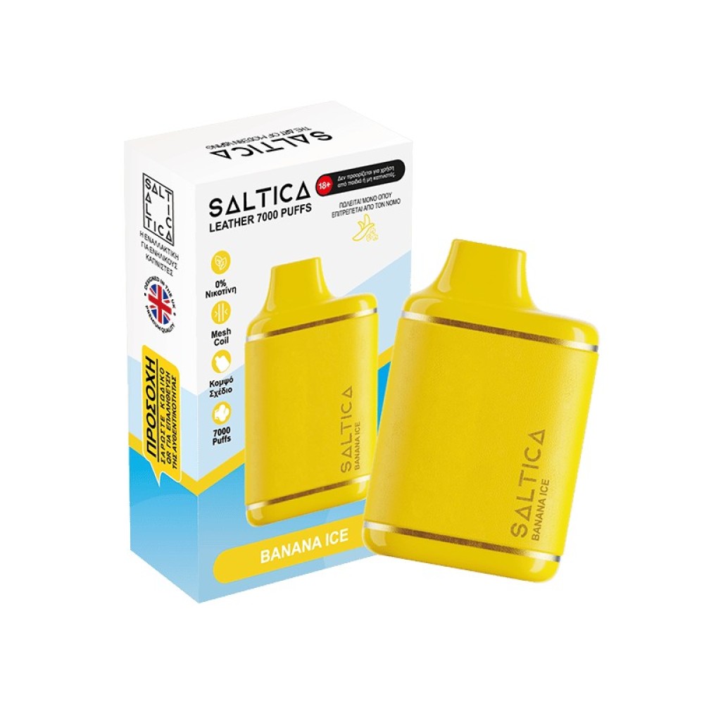 Saltica Leather Banana Ice 7000 Puffs