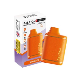 Saltica Leather vape μιας χρήσης Mango Ice 7000 Puffs 2ml 0%nic