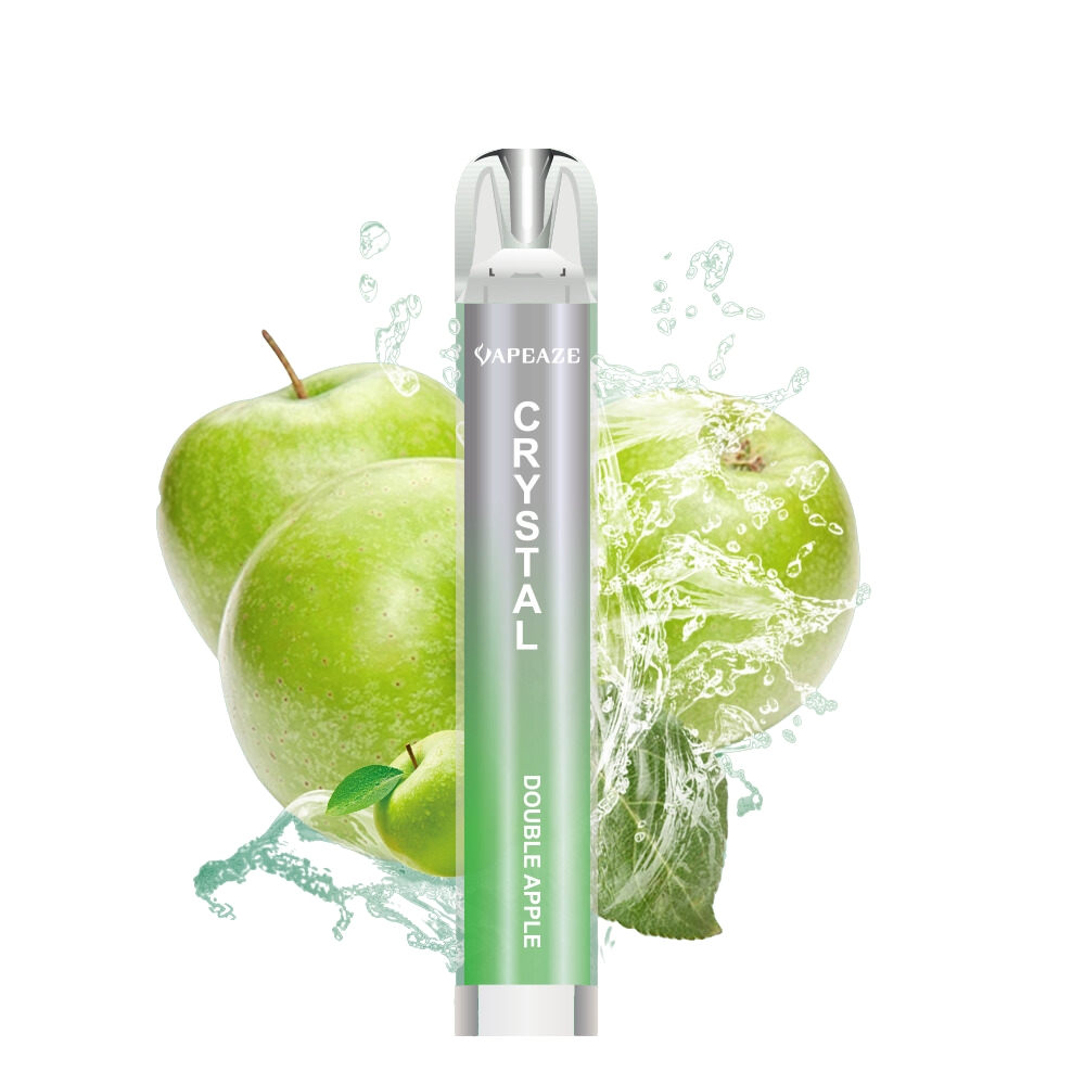 Vapeaze Crystal Vape μιας χρήσης Double Apple 2ml 2% νικοτίνη 700puffs Vapeaze Crystal Vape μιας χρήσης Double Apple 2ml 2% νικοτίνη 700puffs
