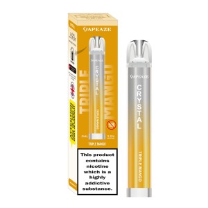 Vapeaze Crystal Vape μιας χρήσης Triple Mango 2ml 2% νικοτίνη 700puffs