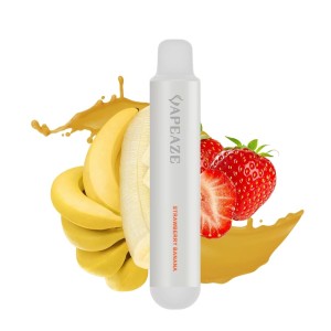 Vapeaze Pearl Vape μιας χρήσης Strawberry Banana 2ml 2% νικοτίνη 800puffs
