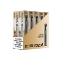 Vozol Neon 800 Vape μιας χρήσης 2ml 2%mg 800puffs Cream Tabacco