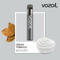 Vozol Neon 800 Vape μιας χρήσης 2ml 2%mg 800puffs Cream Tabacco