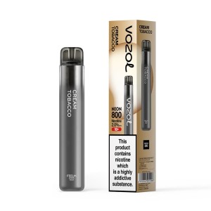 Vozol Neon 800 Vape μιας χρήσης 2ml 2% mg 800 puffs Cream Tabacco