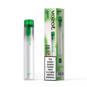Vozol Neon 800 Vape μιας χρήσης 2ml 2% mg 800 puffs Grape Ice