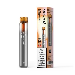 Vozol Neon 800 Vape μιας χρήσης 2ml 2% mg 800 puffs Kiwi Passion Fruit Guava