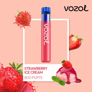 Vozol Neon 800 Vape μιας χρήσης 2ml 2% mg 800 puffs Strawberry Ice Cream