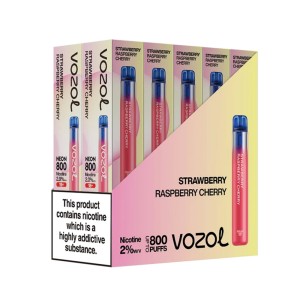 Vozol Neon 800 Vape μιας χρήσης 2ml 2% mg 800 puffs Strawberry Rasberry Cherry Vozol Neon 800 Vape μιας χρήσης 2ml 2% mg 800 puffs Strawberry Rasberry Cherry