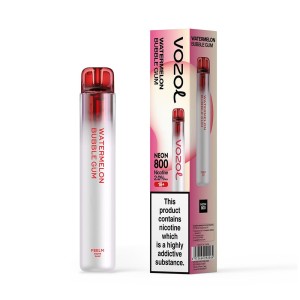 Vozol Neon 800 Vape μιας χρήσης 2ml 2% mg 800 puffs Watermelon Bubblegum